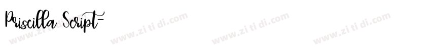 Priscilla Script字体转换